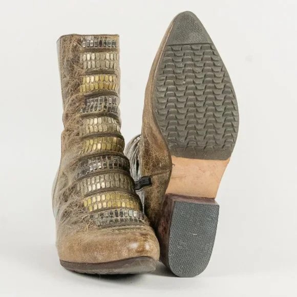 Colleen Cordero Tiba Tall Art Studded Leather Boots - Picture 2 of 6